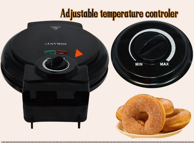 European multi-functional household mini cake machine donut electromechanical baking pan cross-border 110v 220v donut maker