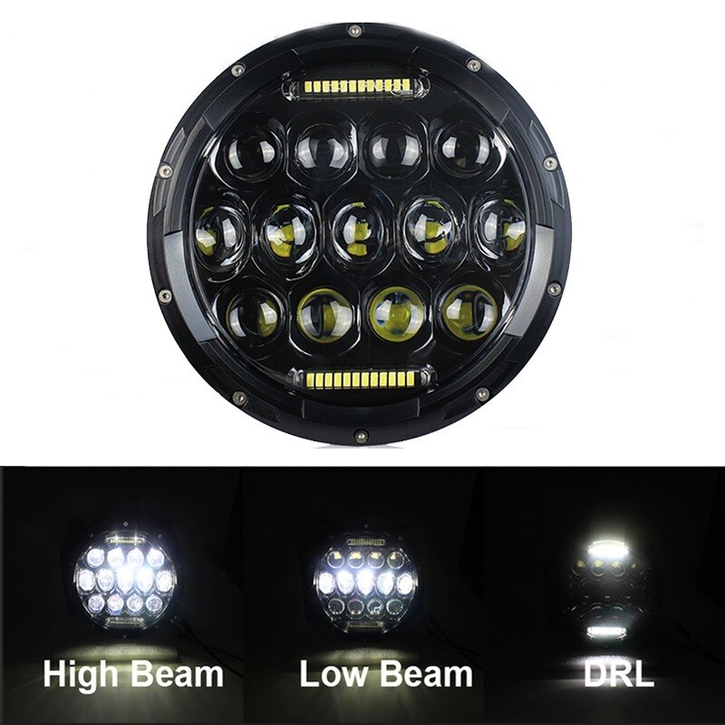 7 Inch Round LED Work Light, 60W Flood Spot Combo Beam LED Light Daytime Driving Off Road Headlight for Jeep 4x4 Offroad ATV