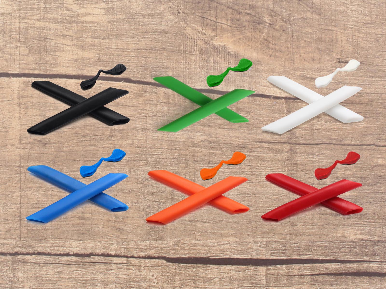 Vonxyz vervangende neuspads oorsokken voor Oakley RadarLock-serie framesoorten: Oranje