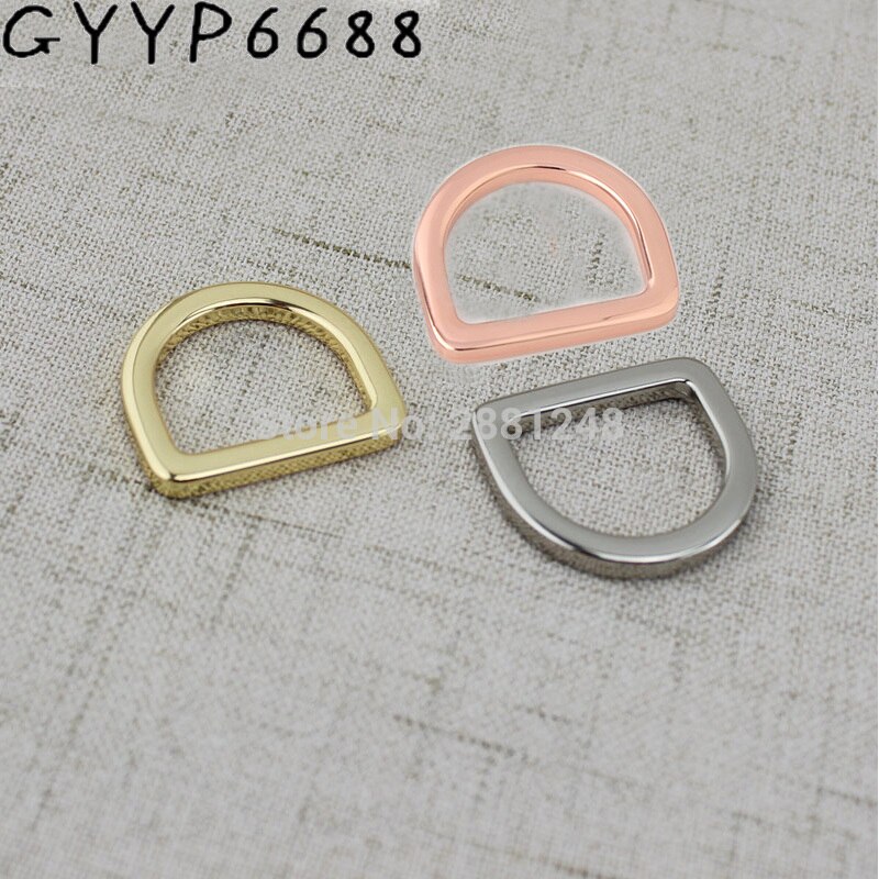 10-50pcs 20mm 25mm Welded Belt Strap D ring Handbag webbing adjusted Alloy quare edge d ring