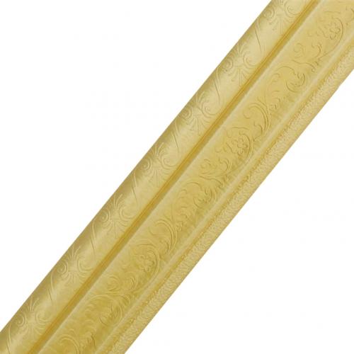 230cm 3D auto-adhesivo para rodapiés pie línea Etiqueta de la pared de decoración: Golden