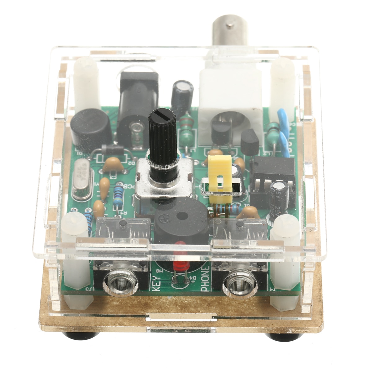 1pc Assembled DC Power 9-13.8V S-PIXIE CW QRP Super Shortwave Radio Transceiver 7.023Mhz with Case