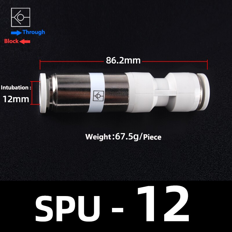 Pneumatic One-way Non Return Check Valve SMC Type Straight Control Check Valve 4mm 6mm 8mm Hose Connetor Tube One-touch Fittings