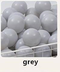 8cm Many Colors 30pcs/lot Optional Eco-Friendly Big Balls Safe Soft Ocean Ball Funny Baby Toy Kid Water Pool Ocean Ball Pits: Gray
