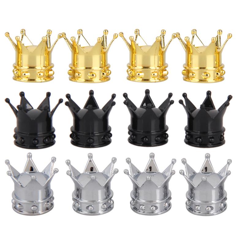 4 pièces chrome crâne valve roue bouchons anti-poussière couvre tige
