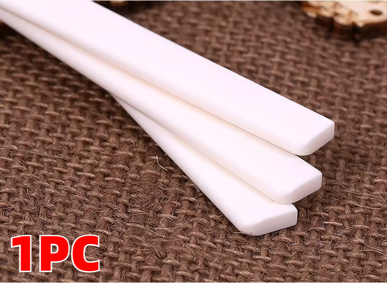 1 Pc 6 Snarige Bone Klassieke Gitaar Brug Zadel Of Moer Witte Bone Brug Vervangende Onderdelen Real Bone Gitaar moer Zadel: WIT