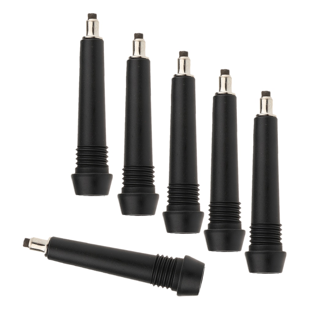 6 stk bøye seg lang erstatningstangspiss til alpenstock trekking stang pinne vandring klatring camping gå gå pinner