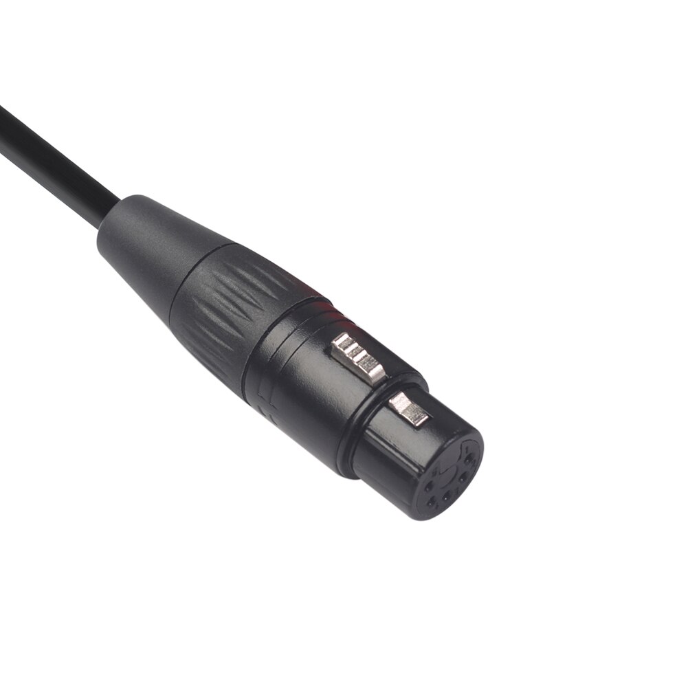 0.3m / 0.98ft xlr 5- pin hun til xlr 3- pin hankabelledning til kameramikrofonblandere