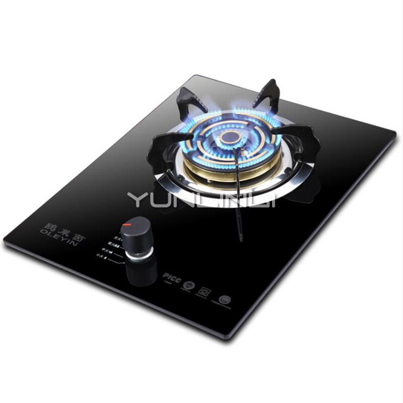 Household Gas Stove Cooktop Stove Built in Gas Cooker Panel Hob Table Type Gas Stove Single-burner Furnace Gas Cooker