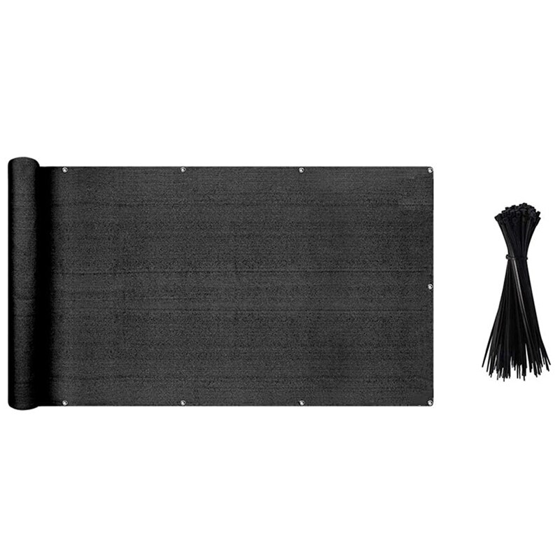 Balcony Privacy Screen Cover, Shield Screens Net Fence Windscreen for Porch Deck, Outdoor,Backyard 0.9x5M: Dark Khaki