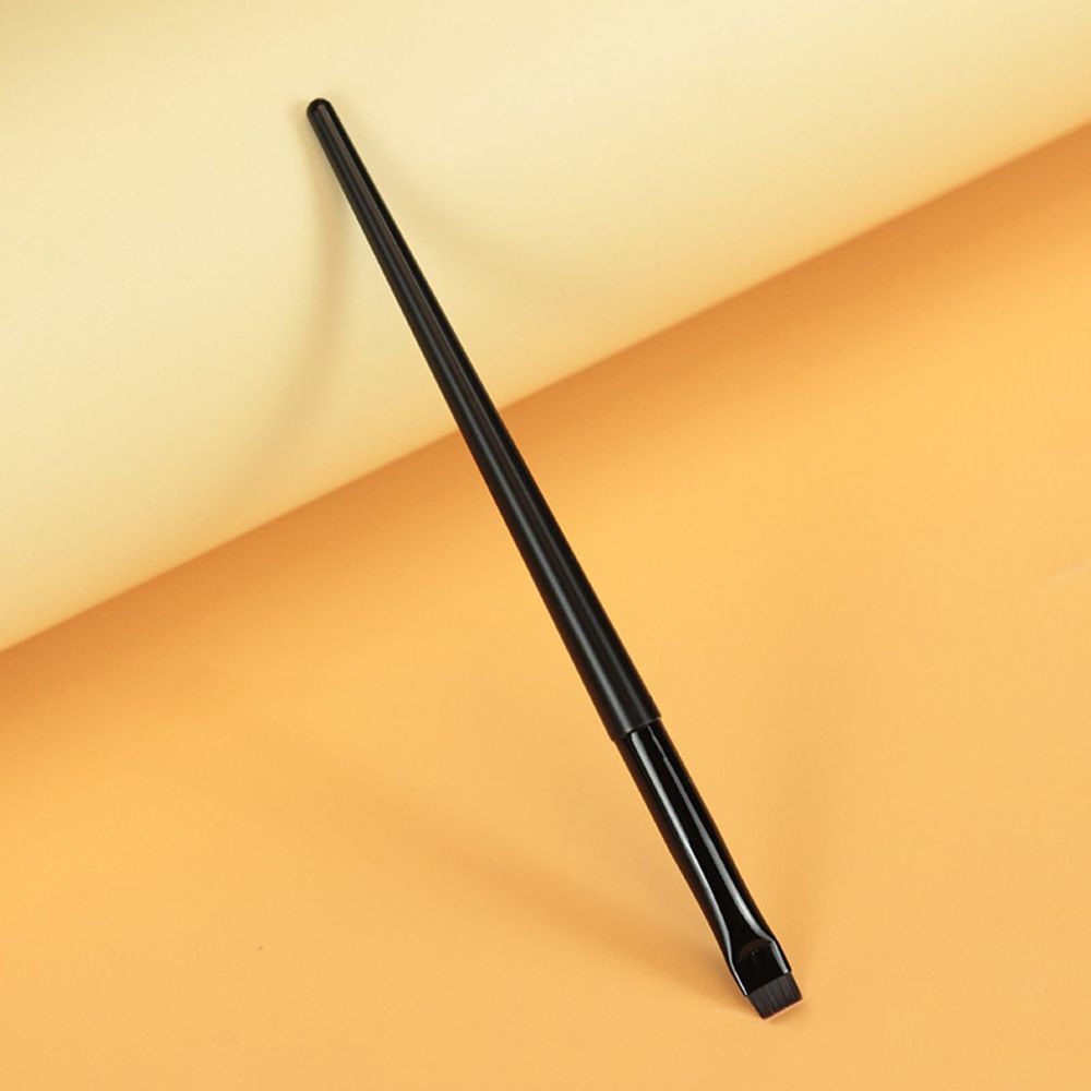 Kosmetik Pinsel machen-hoch Werkzeug Anfänger abgewinkelt feine Eyeliner Pinsel flache Augenbrauen Pinsel Liner Augenbrauen Pinsel Klinge machen-hoch Pinsel: Gelb