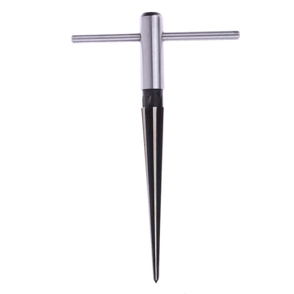 Escariador de mano con orificio de pasador de puente de acero de 3-13mm, Mango en T, cónico, 6 acanalado, para uso en agujeros de fregadero de madera, cónico en forma de T