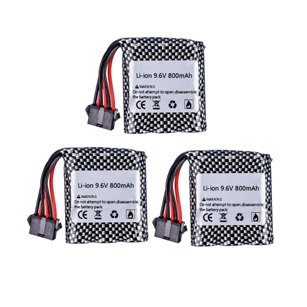 9.6v li-ion batteri for 9115 9116 s911 s912 rc bil lastebil ekstra oppgradering 9.6v 800 mah 9115 9116 oppladbart batteri for leker bil: Gul