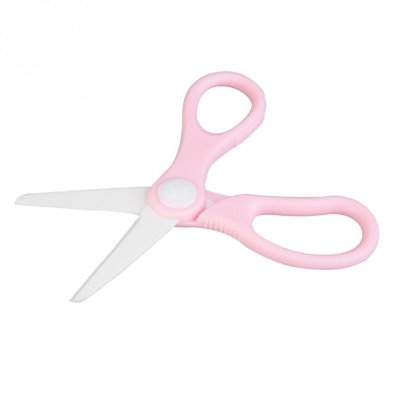 Tijeras profesionales de alimentación para bebés ESTINK, tijeras antideslizantes para cortar alimentos para niños, accesorios de alimentación de bebé seguros para niños pequeños: Rosa