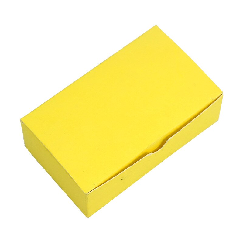 100pcs/box Color Word Card Blank Kraft Paper Handwritten Card Message Thank You Cards Label Bookmarks Learning Cards: Yellow