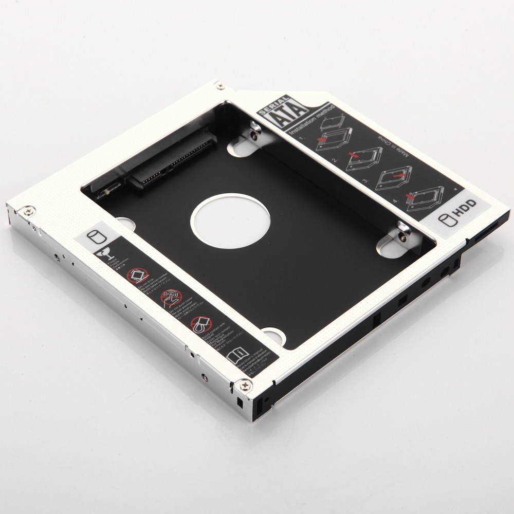 12.7mm 2nd HDD SSD Hard Drive Optical Caddy Adapter for HP Pavilion DV3 DV4 DV5 DV6 DV7 DV8 G4 G6 G7 replace UJ8B1 DS-8A5LH DVD