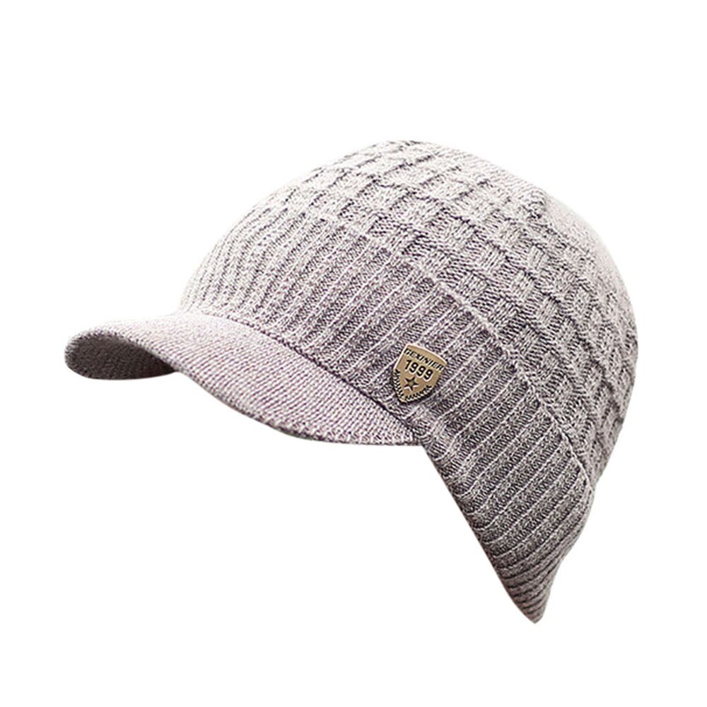Männer warm ausgebeult Weben Baseball mütze Häkeln Winter Wolle betroffen Ski Mütze Kappen Hütte