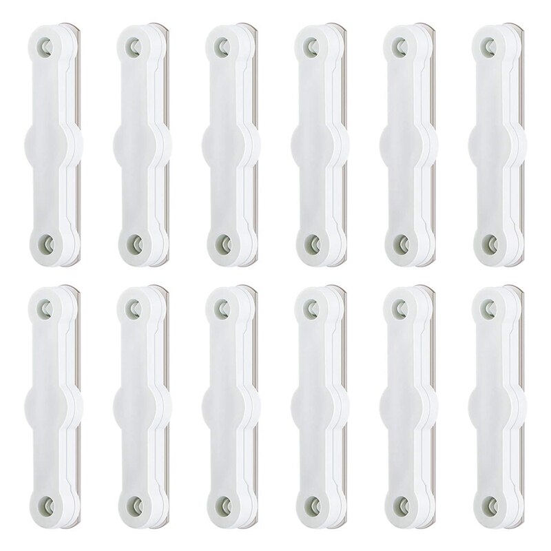 12Pcs Magnetic Strip Magnets Self-Adhesive Magnetic Strip Set For DIY Fly Nets, Curtains, Door Curtains