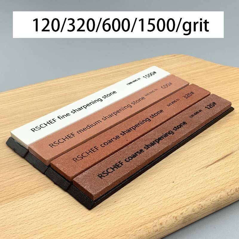 Coarse and fine polished leather knife sharpener whetstone sharpening stone kitchen toolssharpener bar sharpener fixing system: 4 stone