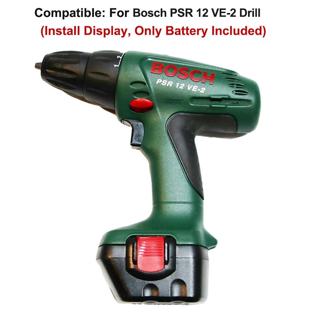 Batería recargable para 2, 607, 335, 709, PAG, GSR, PSR, 12 VE-2, BAT043, BAT045, 2, 607, 335, 697, taladro eléctrico para BOSCH GSR, 12 V, 2.0Ah
