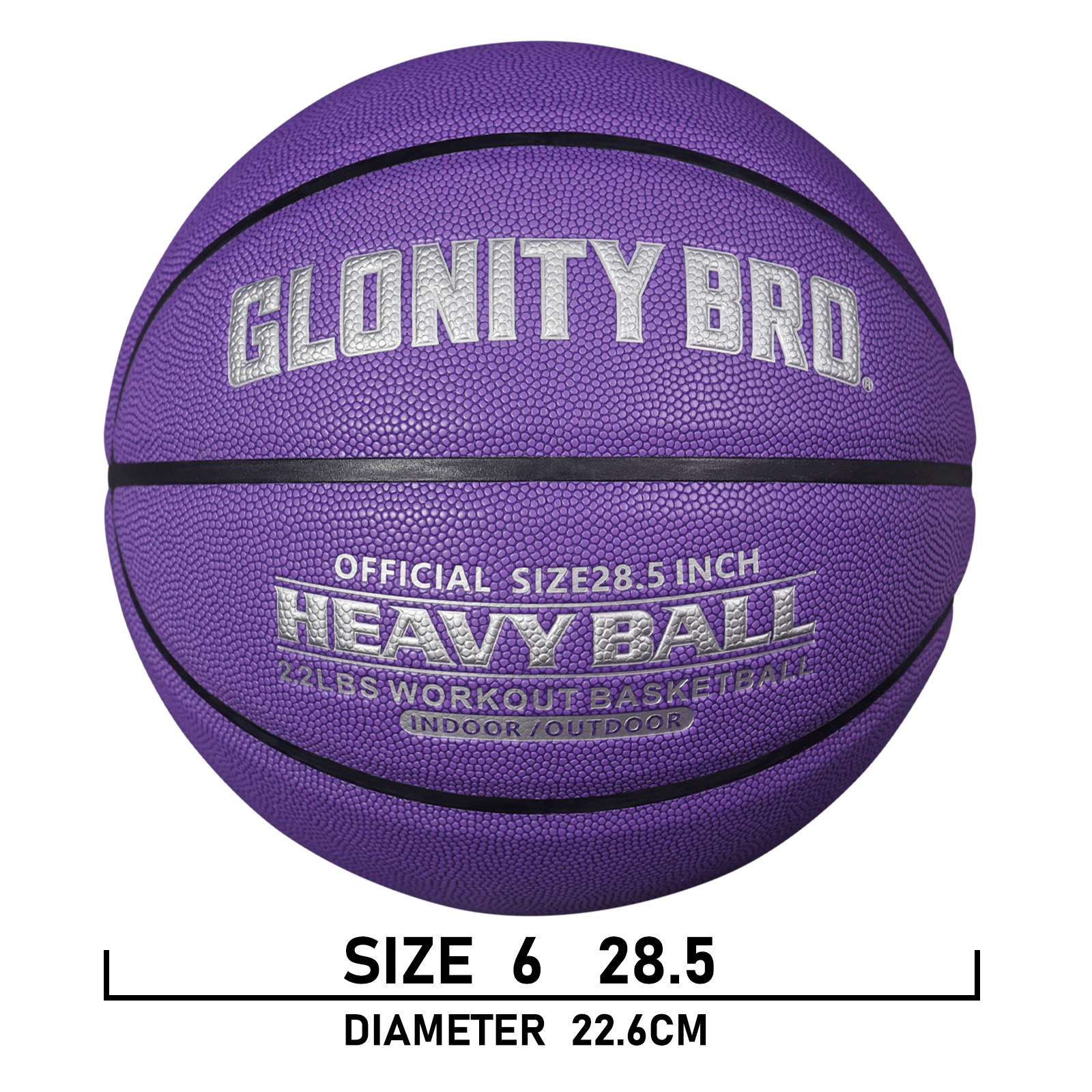 Baloncesto agraciado de 3 libras, tamaño 7, pelota pesada de entrenamiento especial para interiores y exteriores para mejorar la manejo de la pelota, habilidad de paso de goteo: Verde