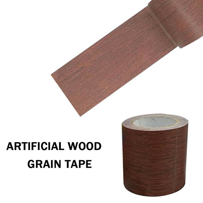 Realistische Woodgrain Reparatie Hardware Adhensive Duct Tape Voor Meubels Muurstickers Badkamer Decor 7 Kleuren Meubels Lijm