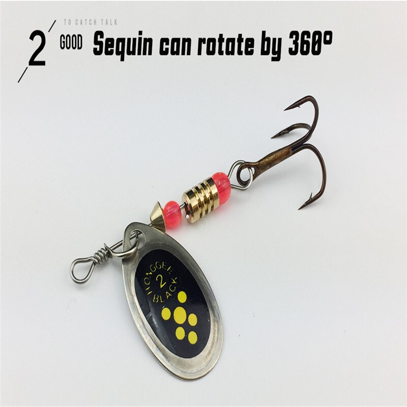 1/2 PCS Fishing Lures Trout Spoon Metal Spinners Baits With Plastic Fishing Tackle Box Hard Bait Spinner Bait Trout Pesca