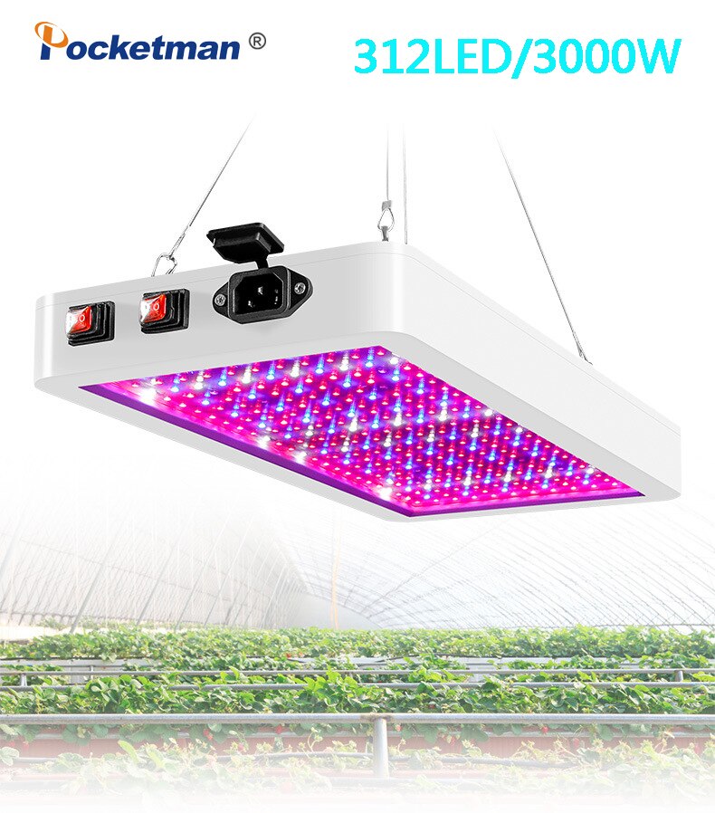 3000w/316 ledet smart plantevækstlys vandtæt phytolamp vækstlampe 265v fuldspektrum plantebelysning til indendørs anlæg