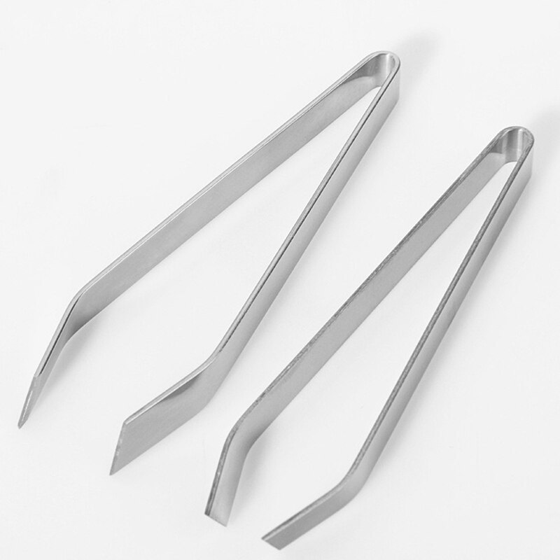 1PC Stainless Steel Fish Bone Tweezers Tong Fishbone Pincer Remover Pig Duck Hair Clamp Kitchen Tweezer Seafood Tongs Clip Tools