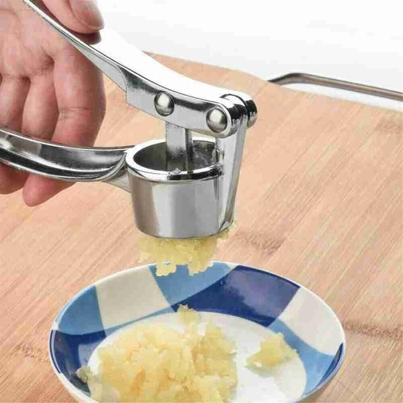 De la prensa de ajo de aleación de Zinc de machacador de ajo en suministros machacador de ajo exprimido cocina 4 accesorios de corte de 1 Ma C9F7