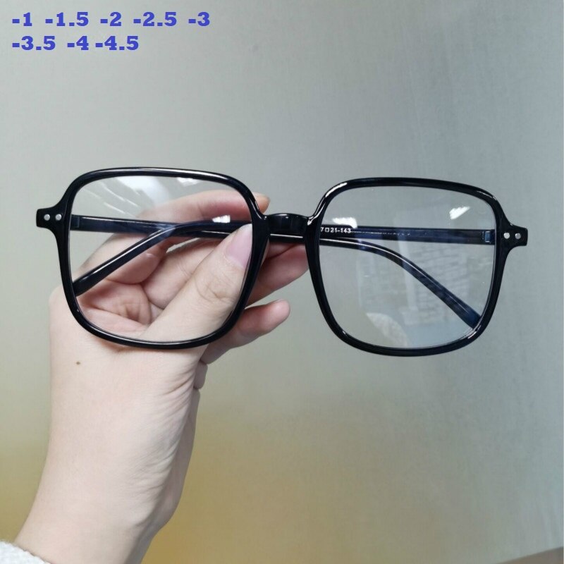 -1 -1.5 -2 -2.5 -3 -3.5 -4- 4.5 firkantede stel kvinder/mænd myopi klar linse computerbriller klassisk nærsynethed
