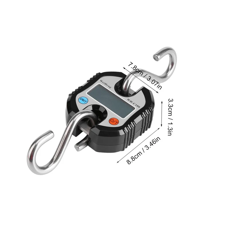 Balança de bagagem portátil 150kg 50g balança suspensa pesando balanças digitais eletrônicas equilíbrio de laço de aço inoxidável com gancho