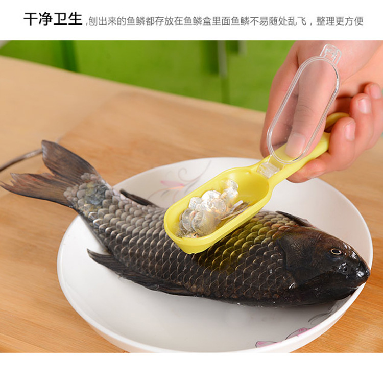 Kitchen Tool Fast cleaning Fish Skin Scales Brush Remover Peeler Scale shaver fish-scale plane fish scales flaker