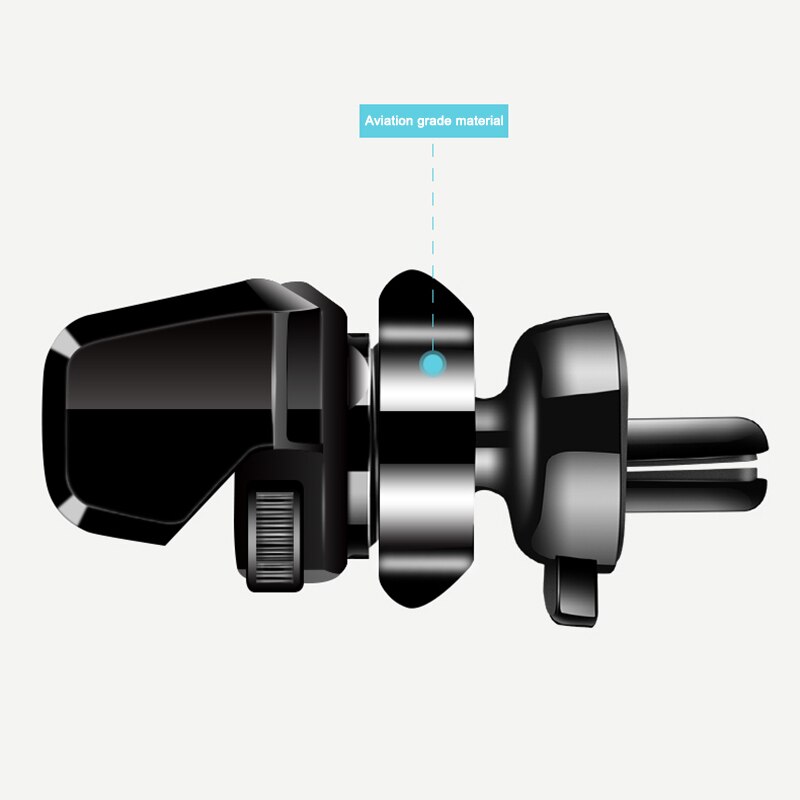 Car Cell Phone Mount Car Air Vent Clip Holder Universal Stand Hands Free Cradle Adjustable Black CSL88