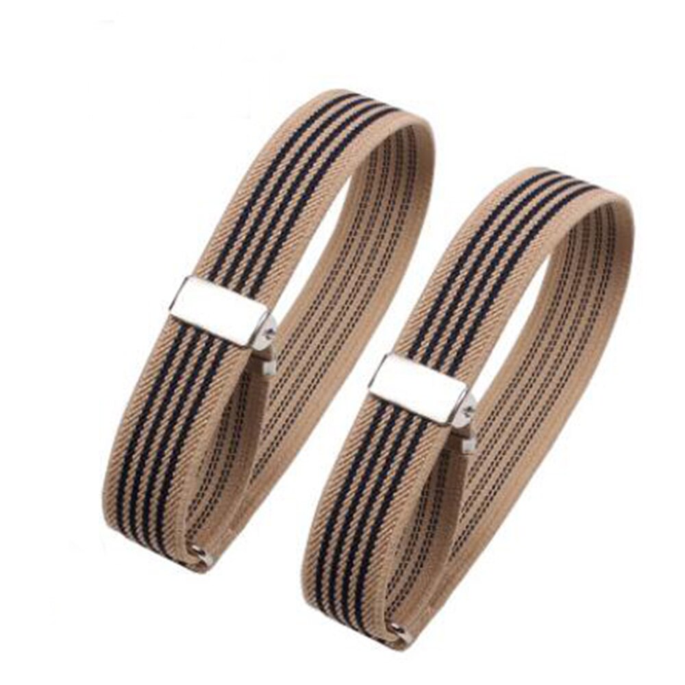 1Pair Elastic Armband Shirt Sleeve Holder Women Men Adjustable Arm Bands for Party Wedding Clothing Accessories Business: Coffee
