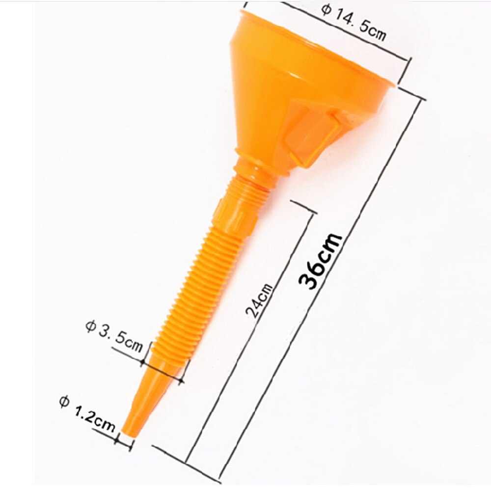 Detachable Car Water Oil Funnel Petrol Diesel Flexible with Spout Filter Medium