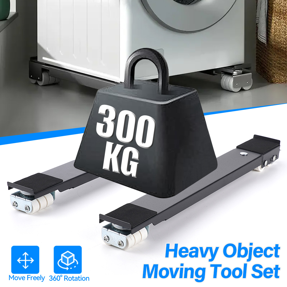 24 Wheel Movable Racks Mobile Roller Bracket Adjustable Washing Machine Stand Refrigerator Base Mount Universal Dryer Holder