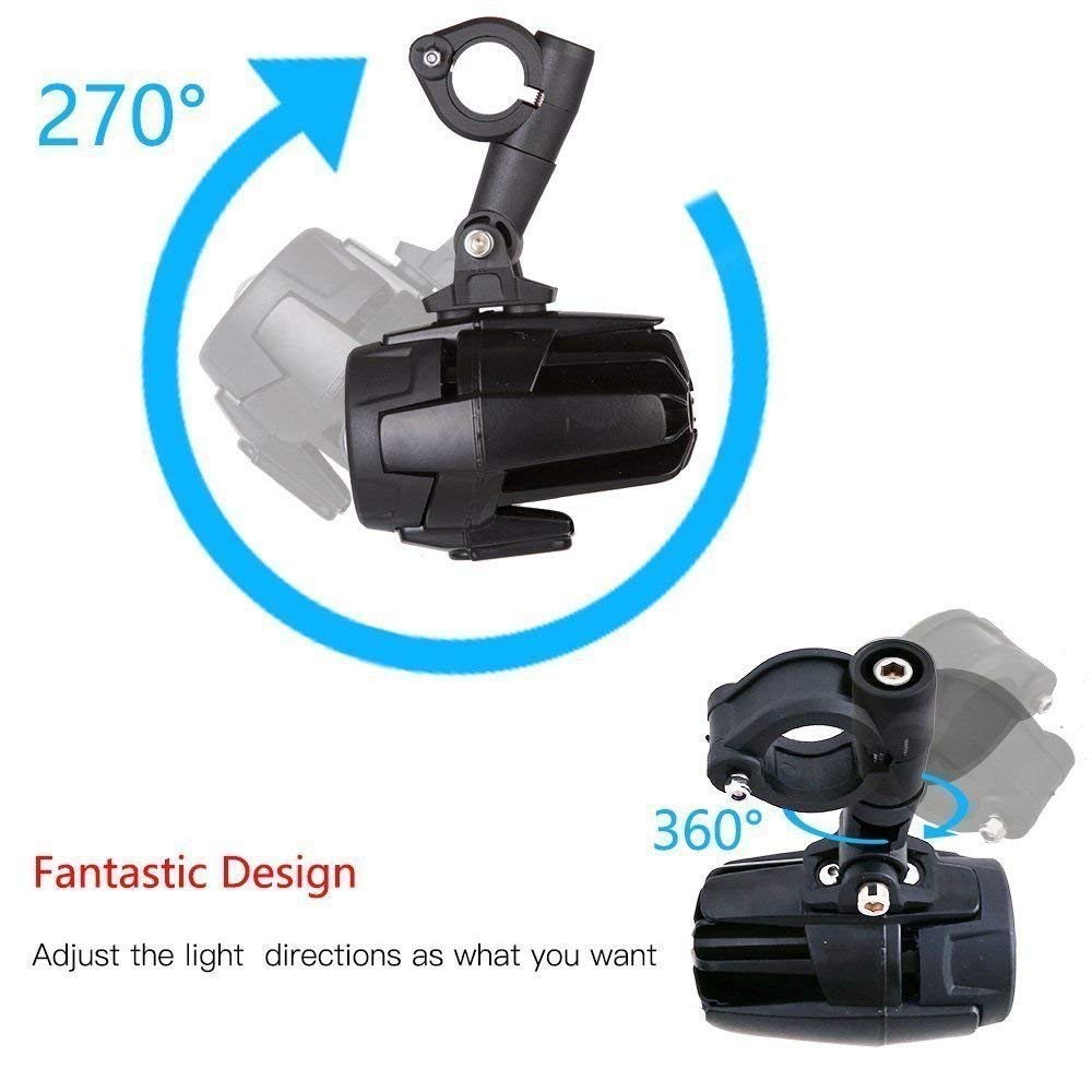 2 stk 40w led ekstra lampe 6000k super lyse tåge kørelys sæt led lys pærer drl til motorcykel bmw  k1600 r1200g