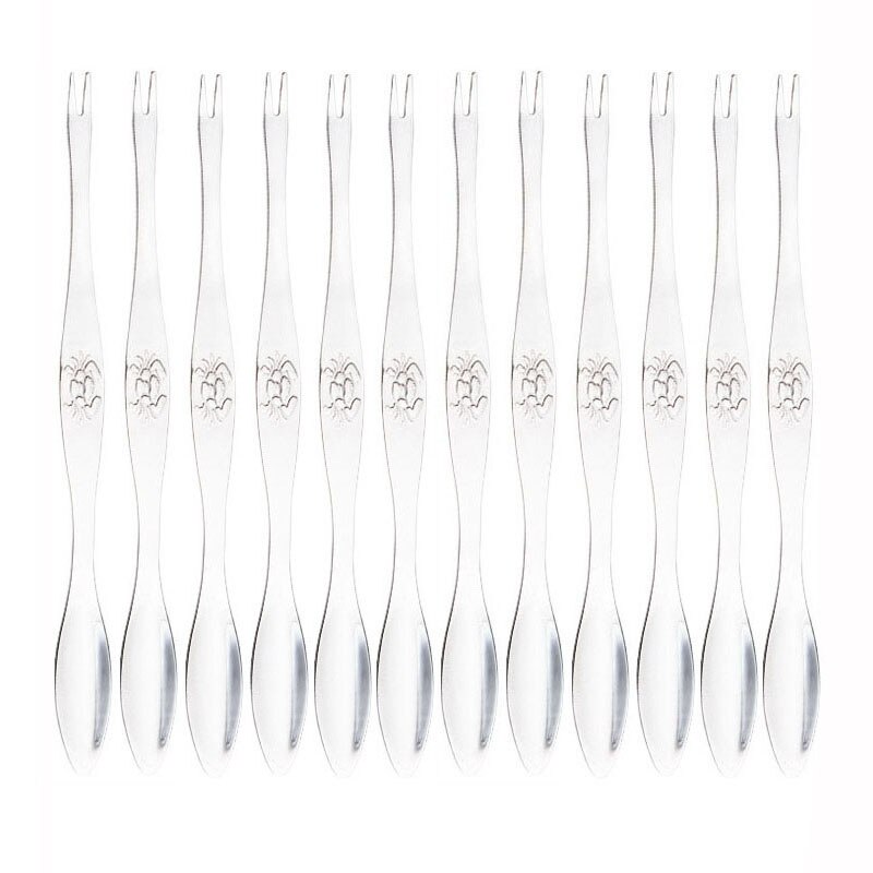 Ensemble de pinces à crabe en acier inoxydable, 6/12 pièces, pour fruits, fruits, fruits de mer, pince à homard, Gadgets de cuisine, outils pour fruits de mer: silver-12pcs