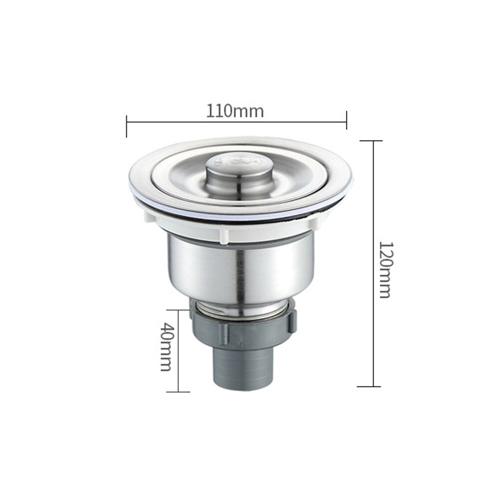 Tamis De Douche Acier Inoxydable 304 - 11,8 Cm De Diamètre - Pour évier, Salle De Bain, Cuisine, Fond De Siphon