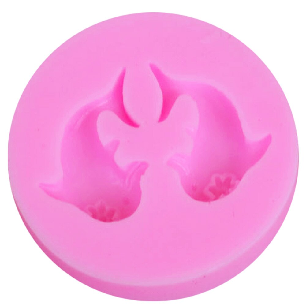 Byjunyeor  m237 delfin uv harts silikonform fondant choklad godis klubba kristall epoxi mjuk lera bakverktyg