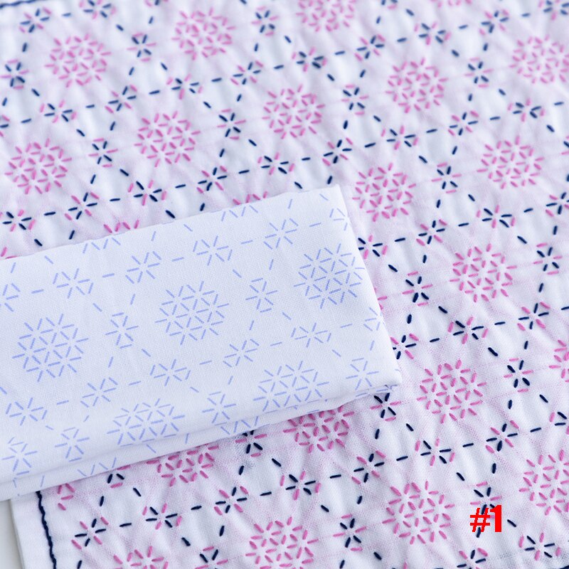 Sashiko kit,Pre-printed pattern, Sashiko Sampler Kit,10 patterns option,DIY for Crafters, Beginner Kits,White Towel Kit: 1