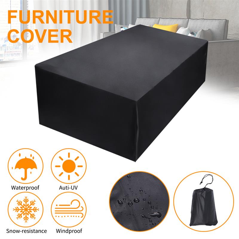 Housse anti-poussière pour meubles de jardin | Housse pour Table en rotin Cube canapé canapé, housse de protection imperméable pluie jardin Patio, bbqprotecteur