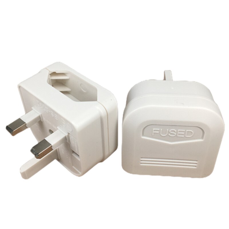1Pc Europese Euro Eu 2 Pin Naar Uk 3Pin Stopcontact Travel Plug Adapter Converter Nieuw