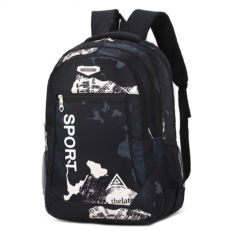 Waterdichte kinderrugzakken voor jongens, basisschoolboekentas, sac enfant kinderschooltassen, orthopedische rugzakken voor kinderen: Zwart 1