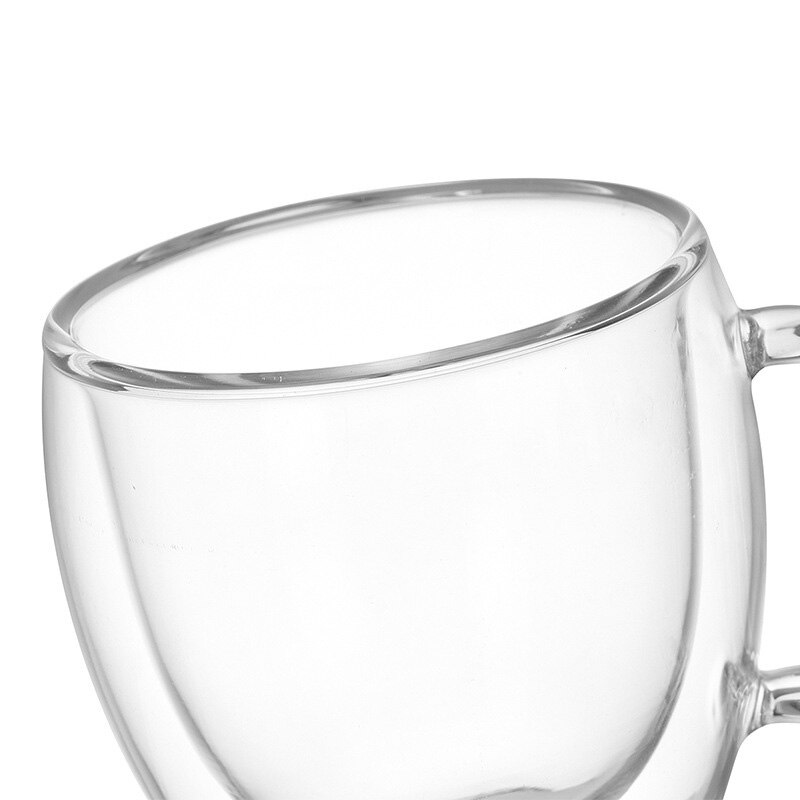 Koffie Kopjes Thee Set Mokken Bier Drinken Kantoor Mok Transparant Drinkware Dubbele Glas Cup D