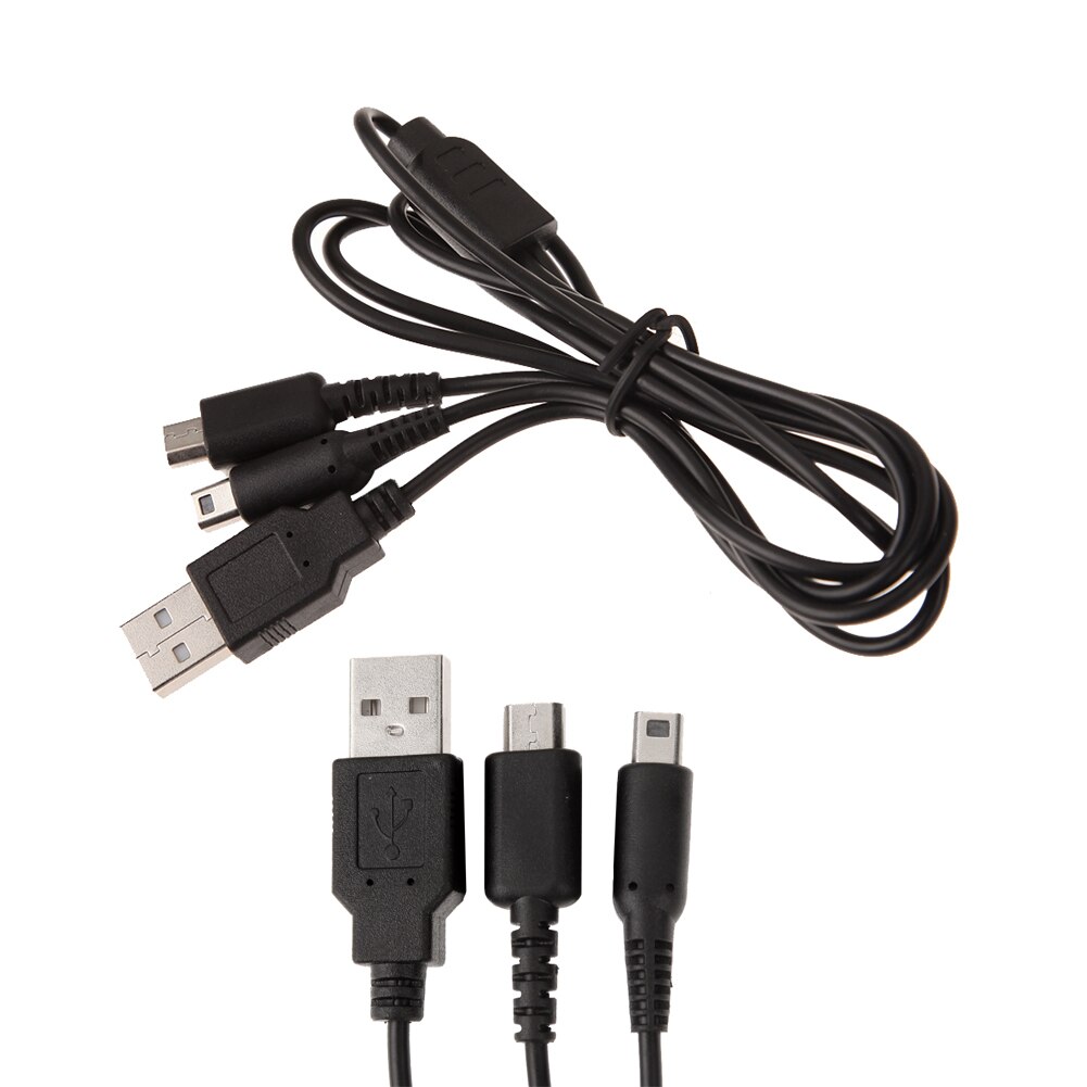 Cavo di ricarica dati USB da 1.2m cavo di ricarica per Nintendo NDSI 3DS NDSL utilizzato nel dispositivo di ricarica del telefono cellulare del Computer con USB