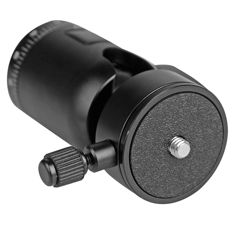 360-Degree Rotating Heavy Duty Aluminum Camera Tripod Ball Head Ballhead with 1/4 Inch Round Quick Release Plate