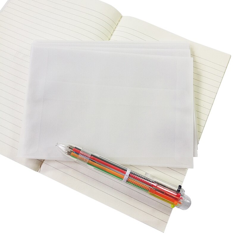 100Pcs/Lot Blank Translucent Vellum Envelopes Diy Multifunction Card Envelope