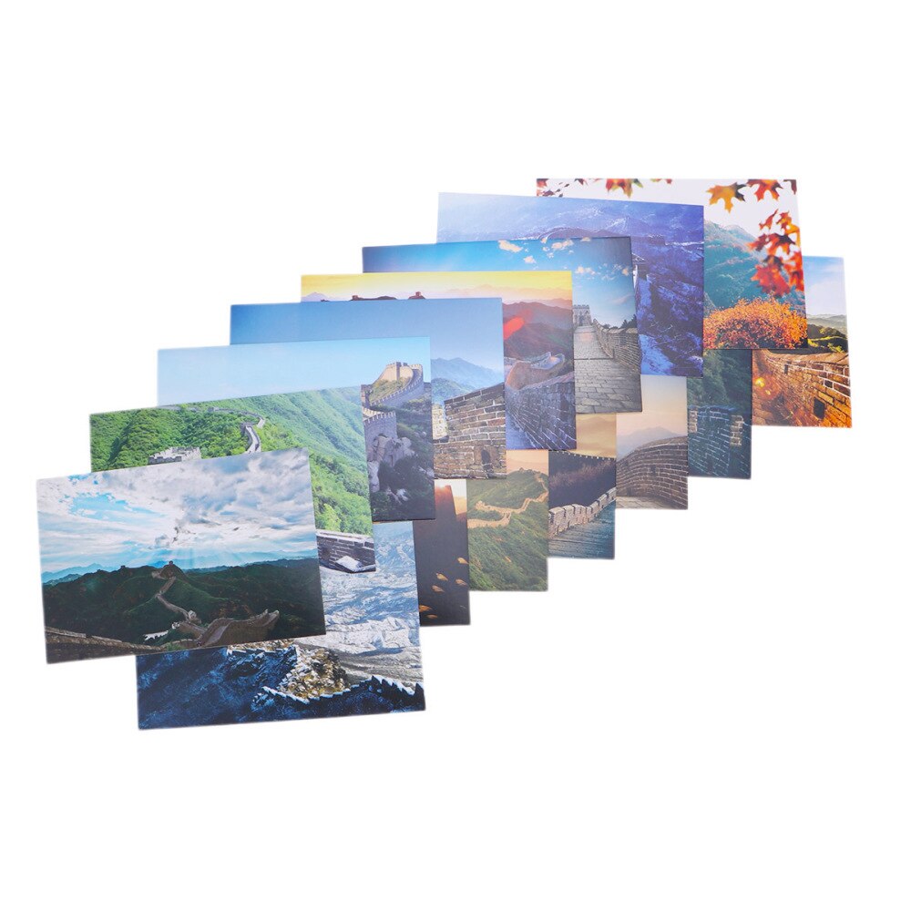 15Pcs Traditional Chinese Postcards The Great Wall Photography Series Postcard Cards Stationery